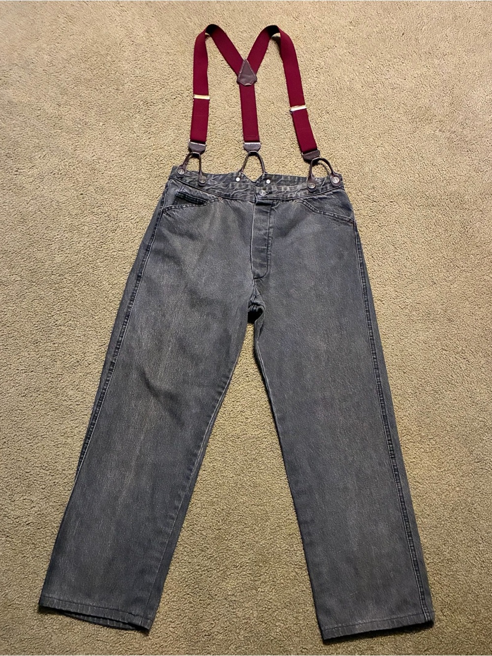 Vintage Wahoo Maker Early Cinch Buckle Back Western Cowgirl Dark Denim Jeans 30